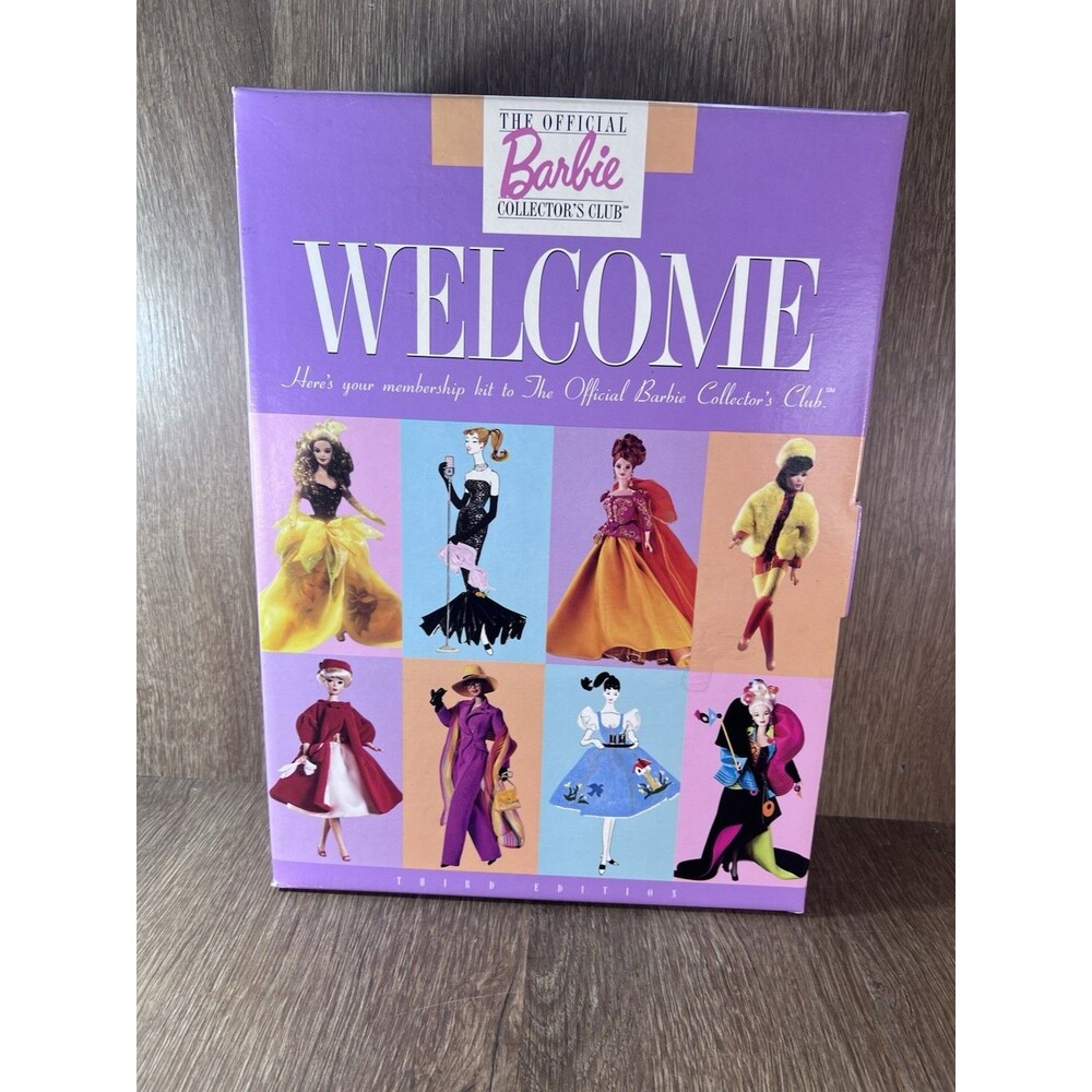 NEW 1998 The OFFICIAL Barbie‎ Collector's Club Welcome Kit Third Edition Mattel